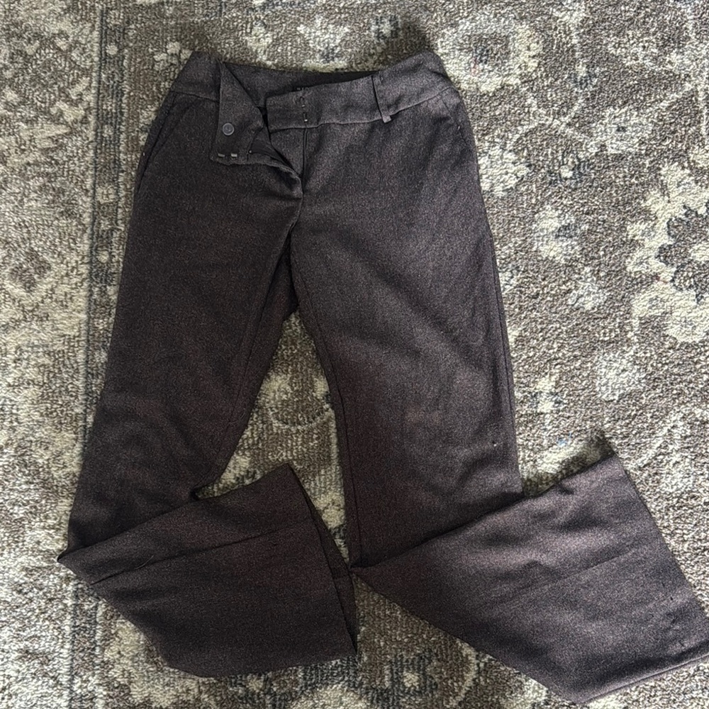 Low Waist Brown Flare Pants
